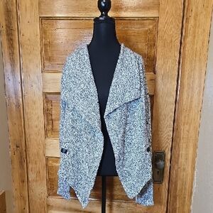 New York & Company Monochrome Cardigan Knit Sweater XL